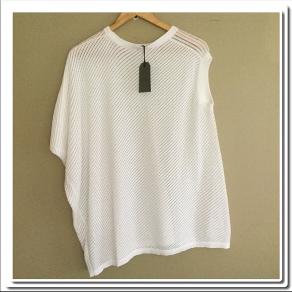 All Saints Grid Tee In Chalk - Picture 5 of 5
